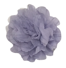 Crinkled Chiffon & Mesh Flowers - 5"